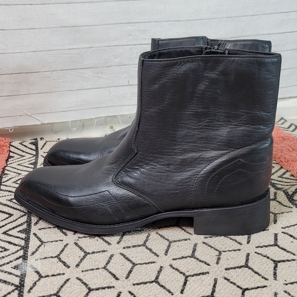 LAREDO HOXIE WESTERN BOOT IN BLACK, SIZE 11